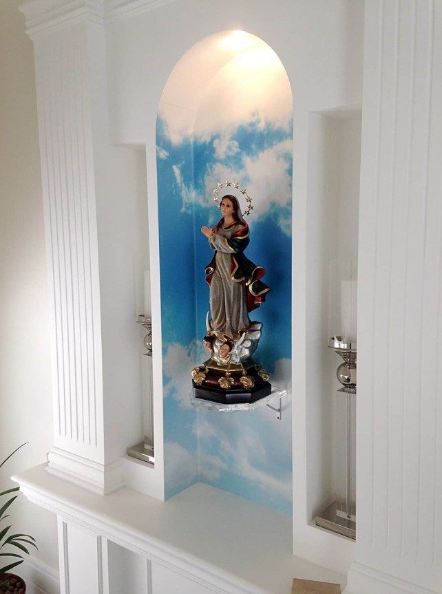 Adesivo de parede texturizado premium em altar