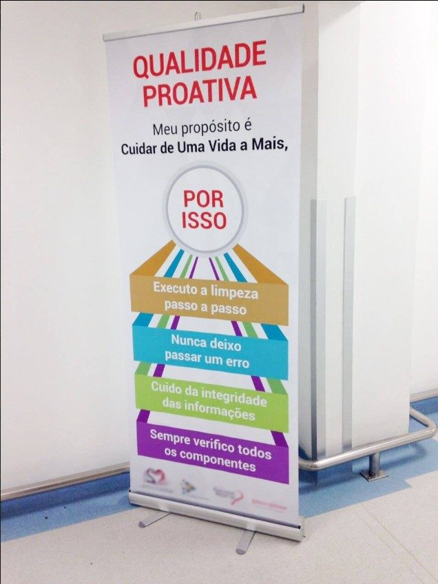Identificação de acrílico para veículos de visitantes Banner roll up
