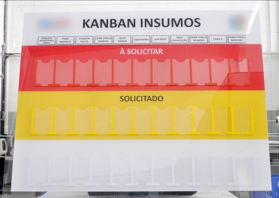 Identificação de acrílico para veículos de visitantes Quadro kanban