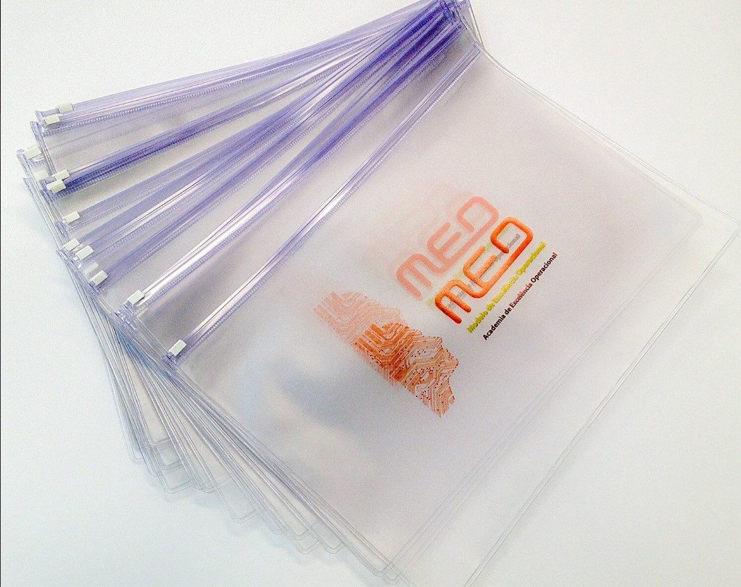 Identificação de acrílico para veículos de visitantes Pasta Zip-zap personalizada