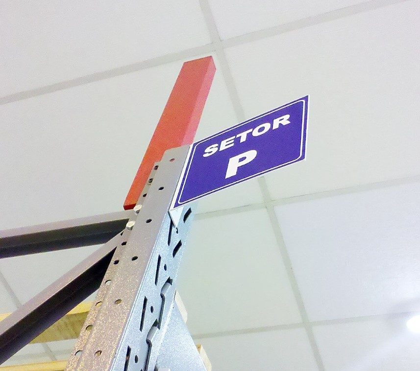 placa sinalizacao de deposito