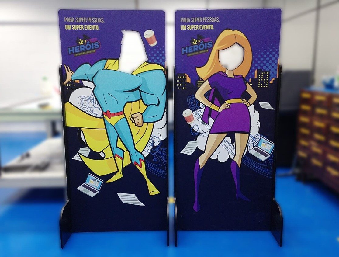 Totem para foto instagramável