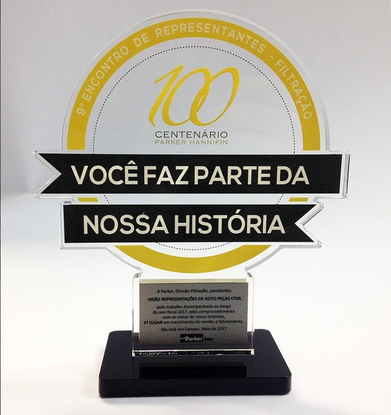 Troféu em acrílico Parker